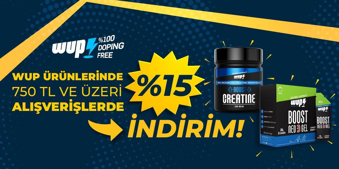 Wup Ürünlerinde 750 TL ve Üzeri Alışverişlerde %15 İndirim