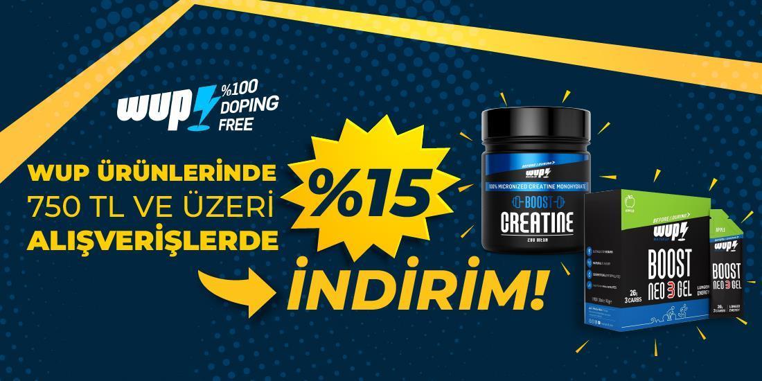 Wup Ürünlerinde 750 TL ve Üzeri Alışverişlerde %15 İndirim Kasım-Aralık